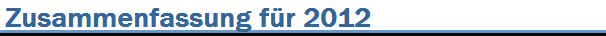 Zusammenfassung fr 2012