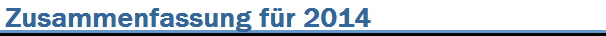 Zusammenfassung fr 2014